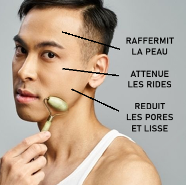 Roll-on de massage du visage