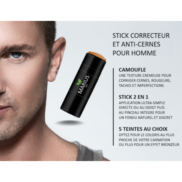 Stick correcteur anti-cernes pour homme