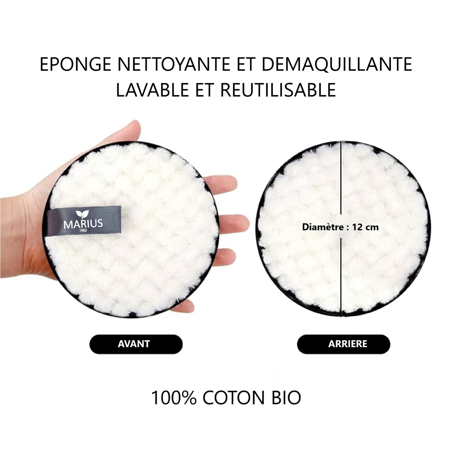 Eponge nettoyante en microfibre réutilisable