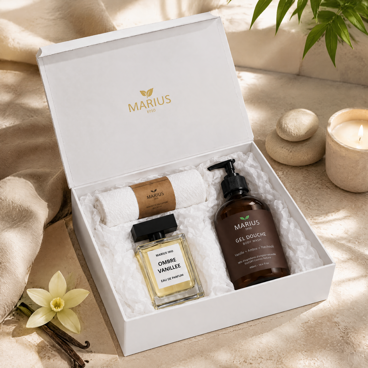 Bundle Gel douche & Eau de Parfum Vanille-Ambre-Patchouli