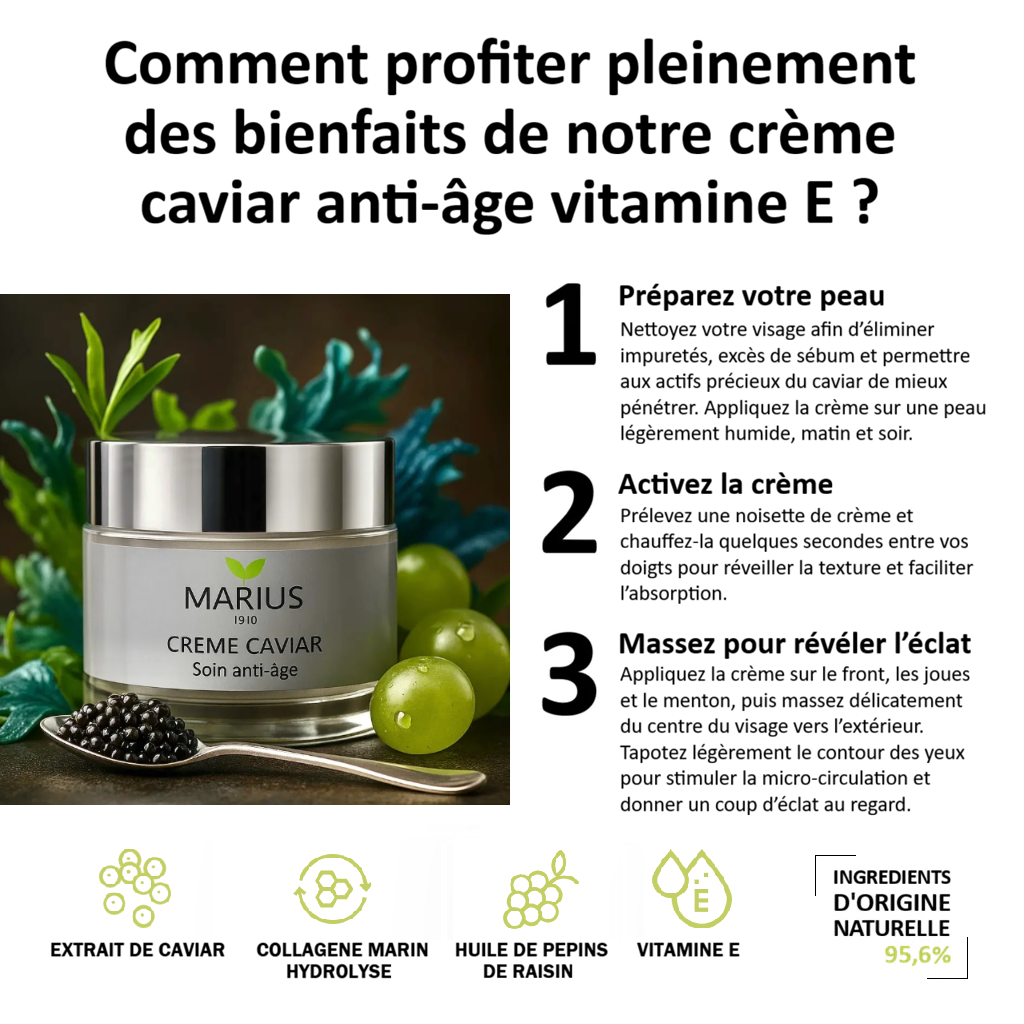 Crème caviar Anti-âge Vitamine E