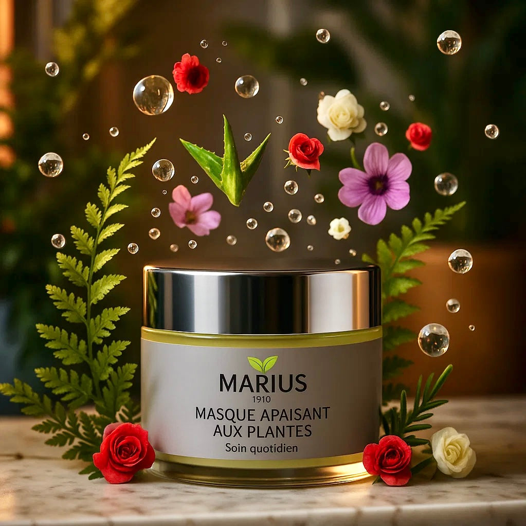 Masque gelée apaisante aux plantes