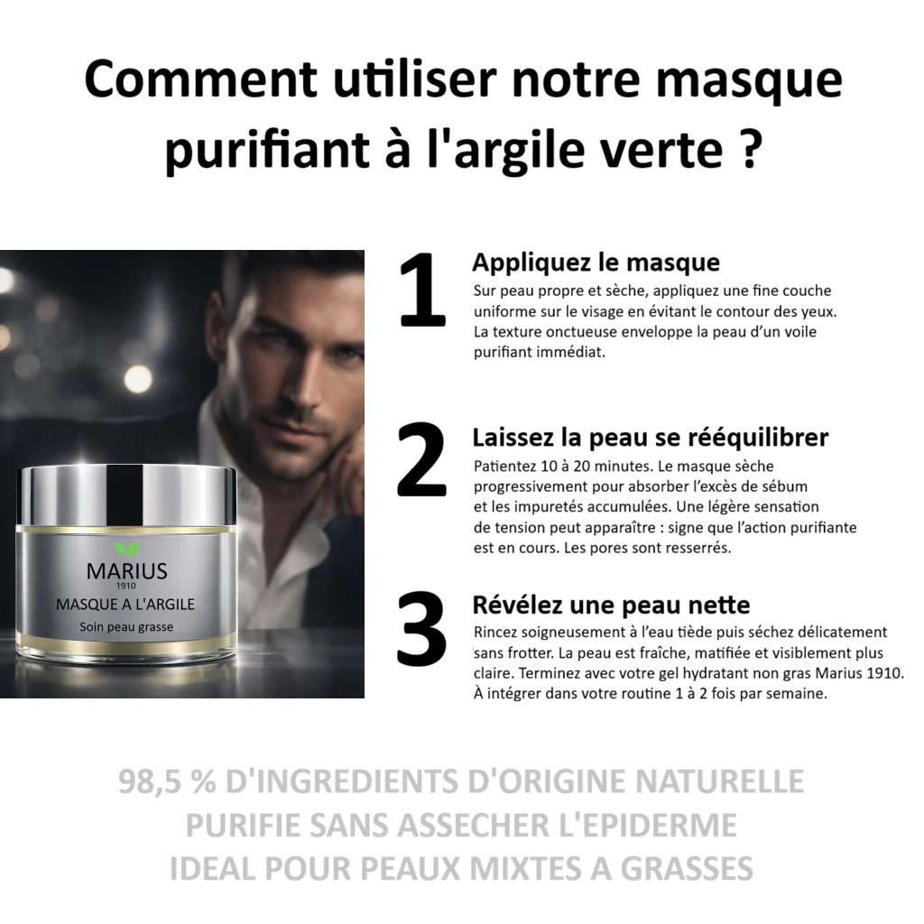 Masque purifiant à l'argile verte