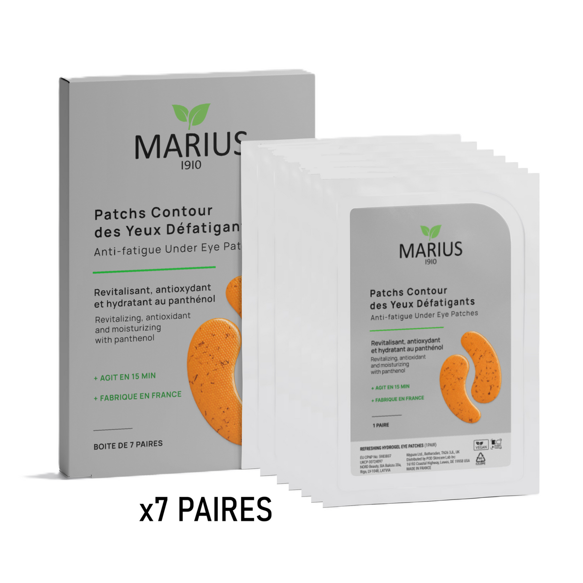 7 Patchs Contour des Yeux Défatigants au Panthénol
