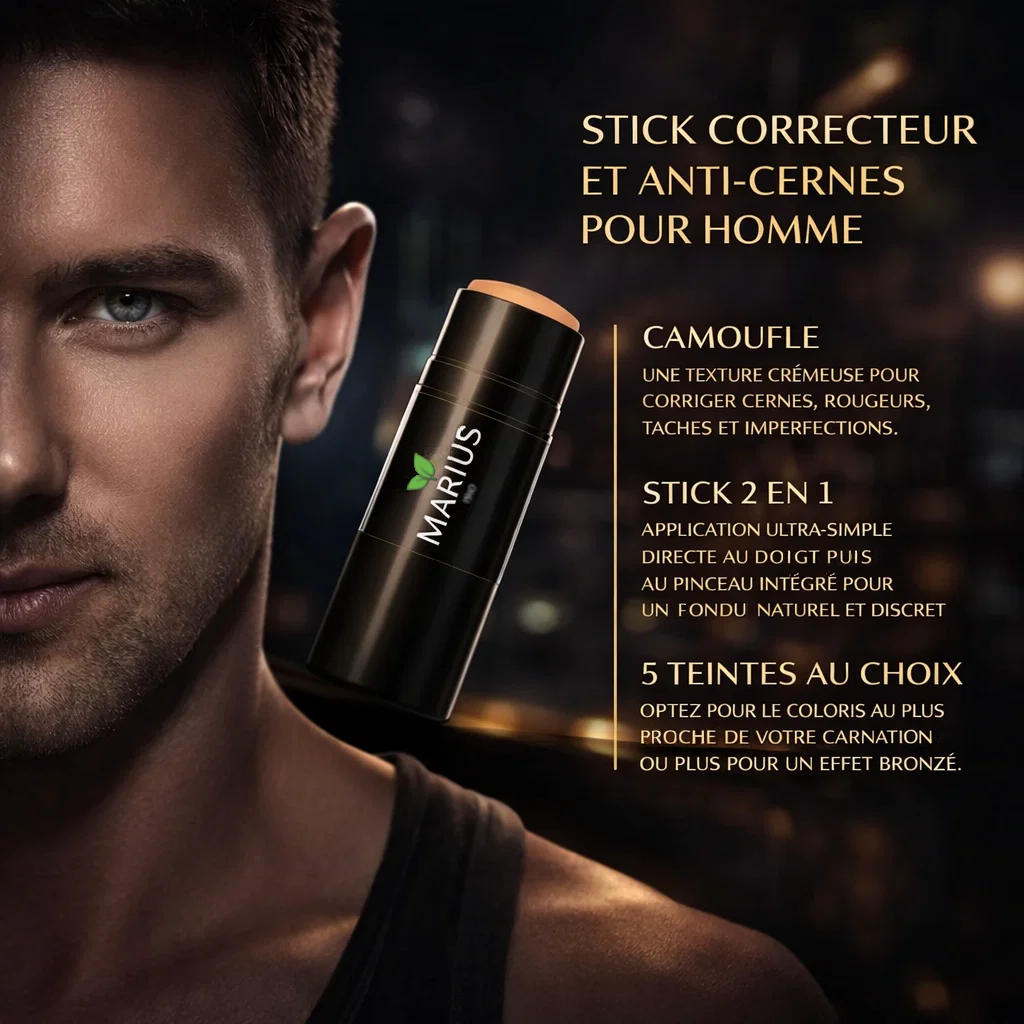 Stick correcteur anti-cernes pour homme