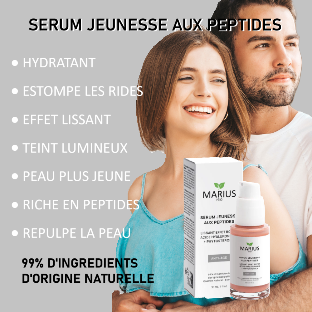 Sérum Jeunesse aux Peptides + Acide Hyaluronique